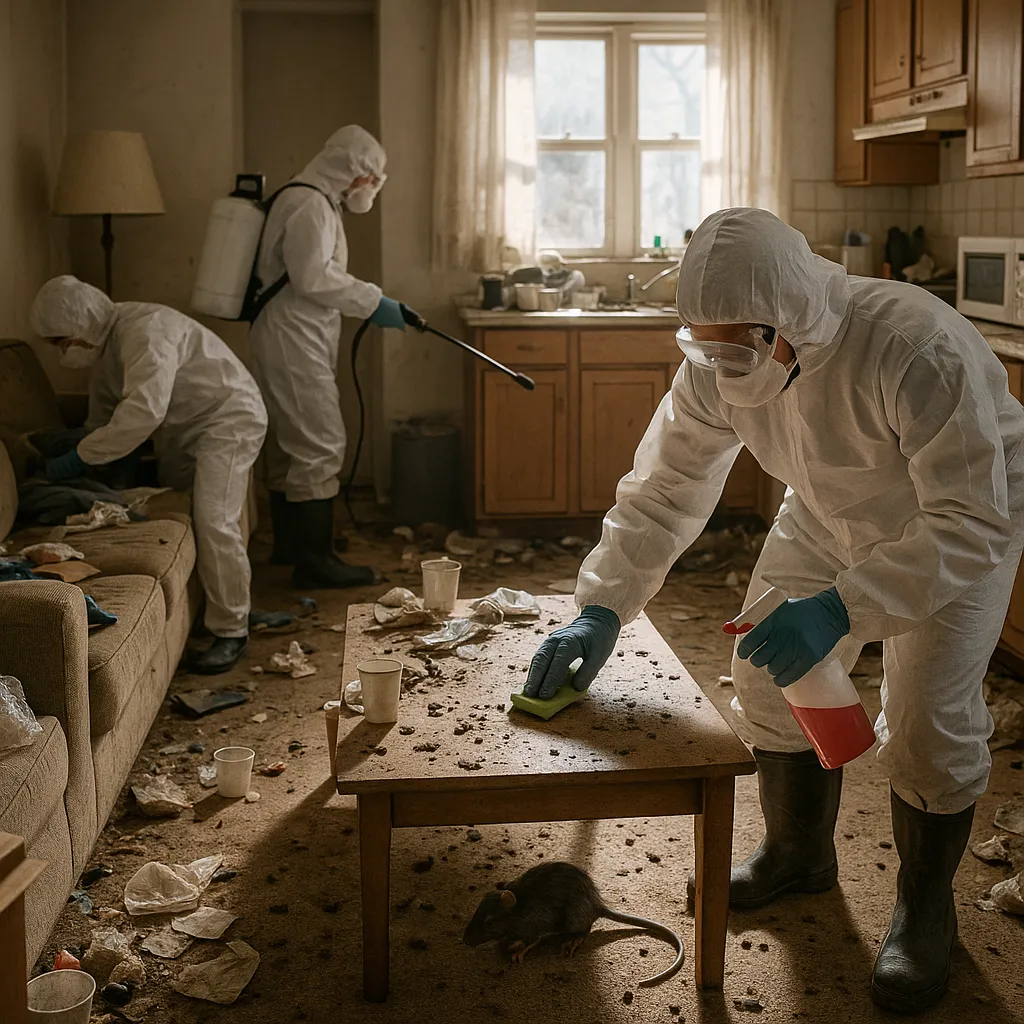 Appartement Très Sale avec Rats : Nettoyage et Désinfection